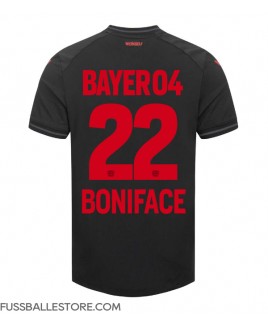 Günstige Bayer Leverkusen Victor Boniface #22 Heimtrikot 2023-24 Kurzarm